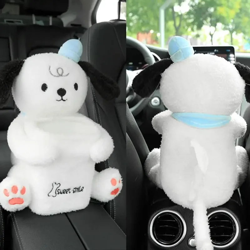 2 в 1 автомобильная коробка для салфеток с милым мультяшным рисунком