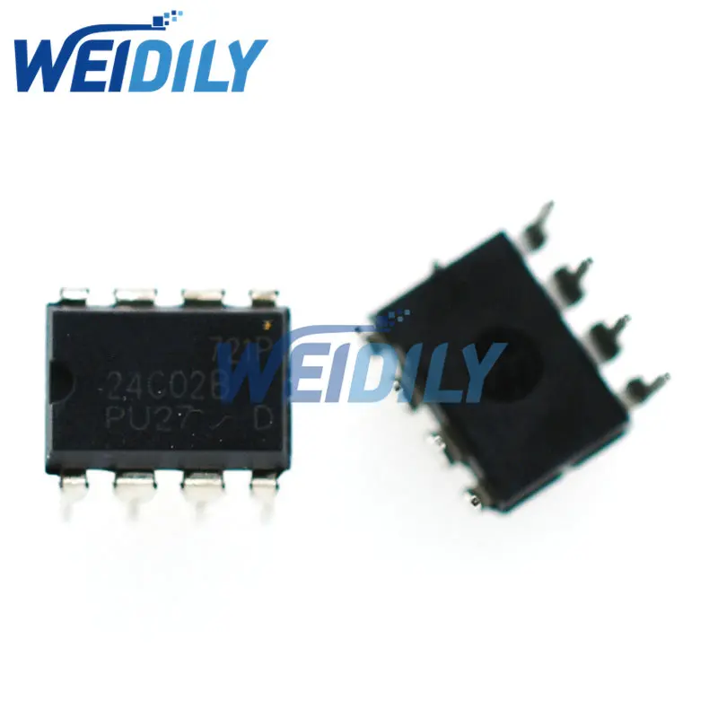 

10 шт. 24C02 AT24C02 24C02B at24c02b 24C02AN DIP-8 чип памяти IC новый