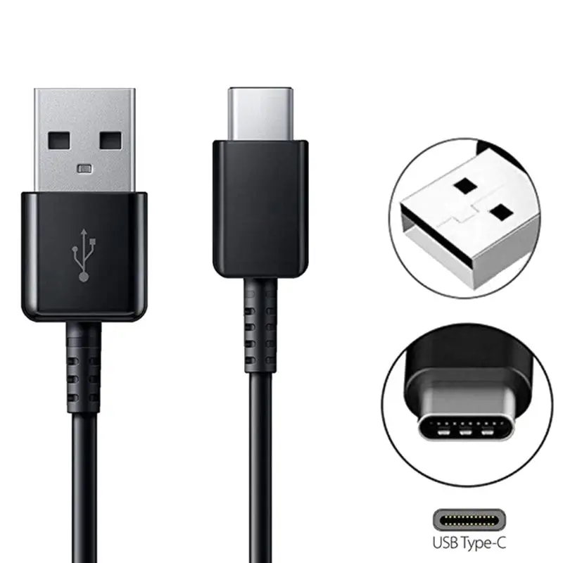 

120cm Length USB-C to USB Data Line Type-C Data Transmission Cable Charger Compatible with Galaxy Note10 S8 S9 S