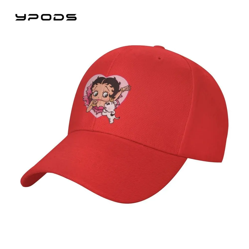 

2022 Cartoon Girl Boop Bettys Baseball Cap Women Men Breathable Dad Hat Streetwear Summer Snapback Caps Trucker Caps