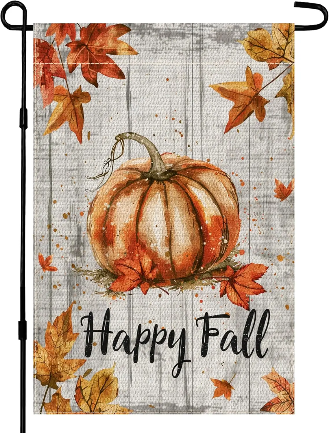 Осенний садовый флаг для улицы 12x18 дюймов двухсторонние тыквы из мешковины