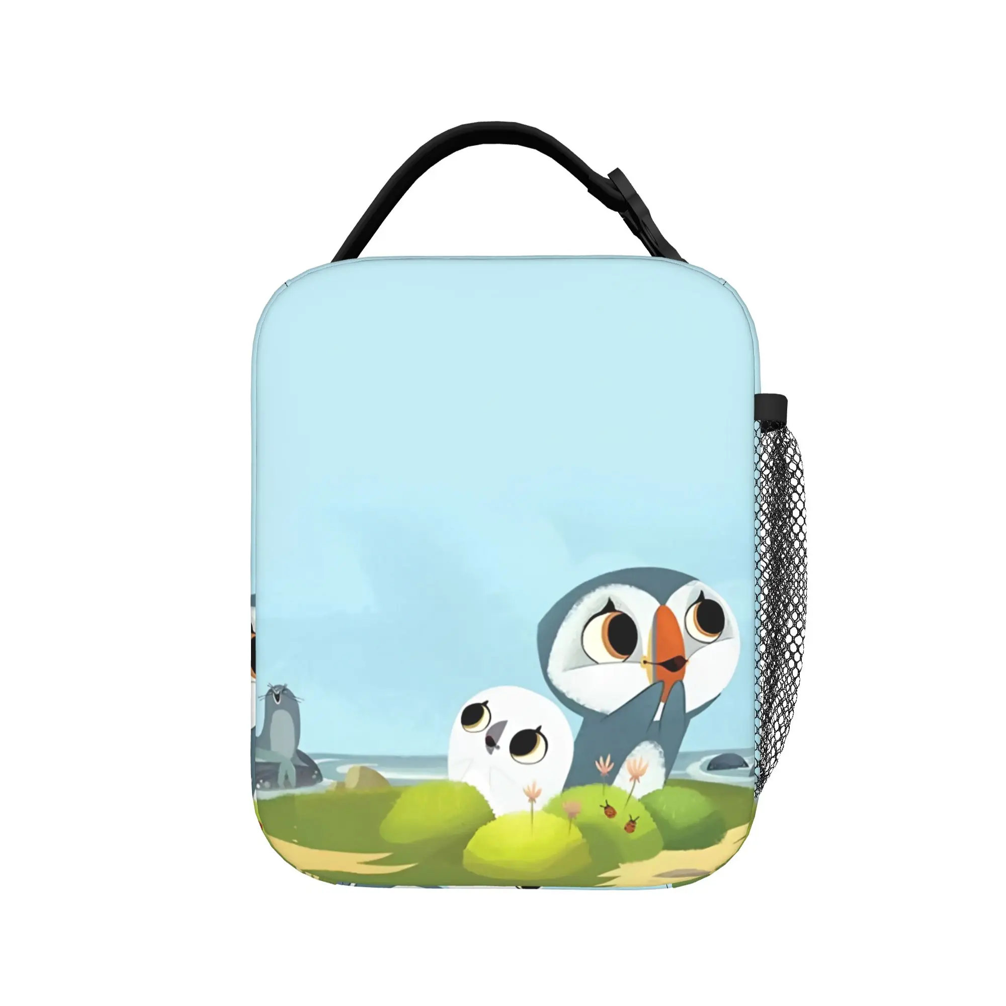 Фото Термосумка для обедов Oona and Baba Puffin Rock, многоразовая, герметичная, контейнер для еды, сумка-тоут для ланча №2