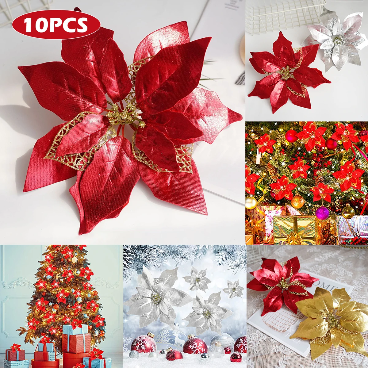 

10 шт., искусственные цветы, 26 см