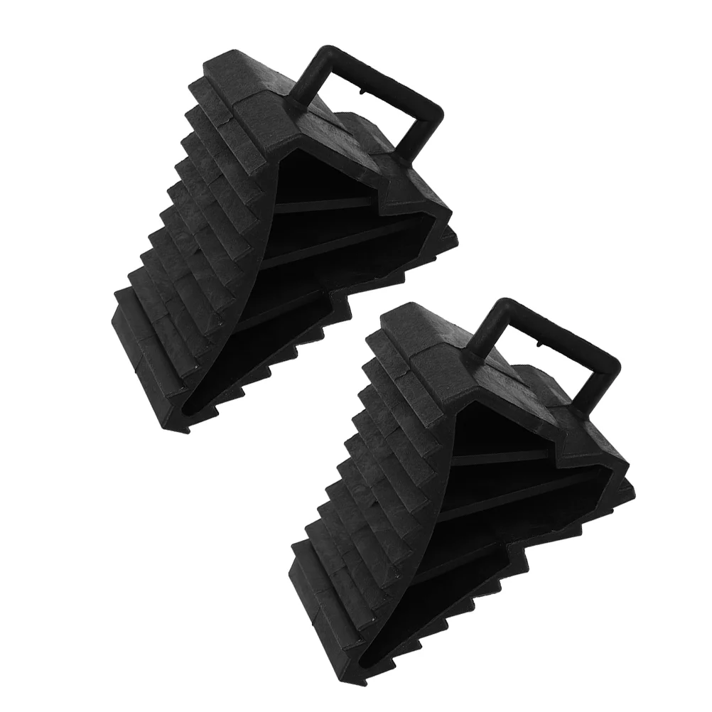 

2 Pcs Tire Slipper Vehicle Chocks for Car Automotive Wheels Anti-Slip Pad Blocks Tyre Skid Stopper