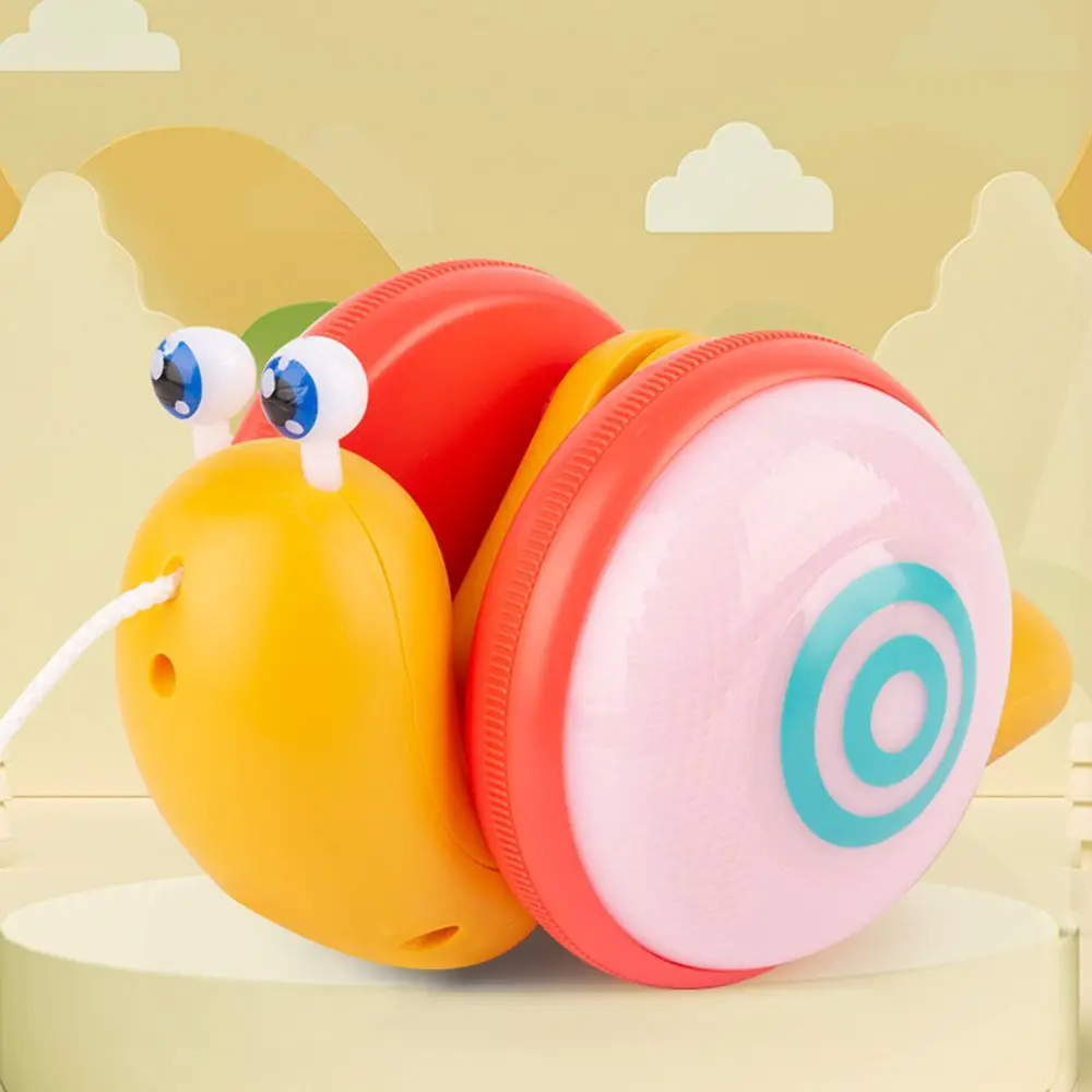 

Children Toy Pull String Cartoon Snail Car Toy Baby Learn to Crawl Pull Toys with Light Music Early Education Toys for Kid Gifts