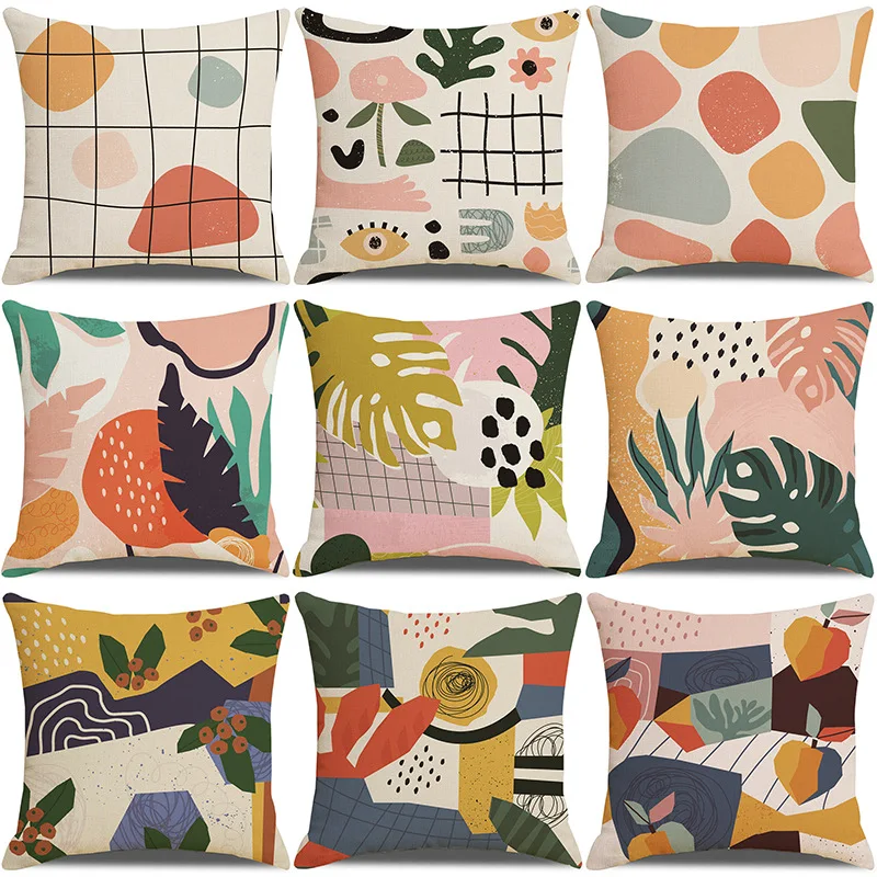 

Наволочка в простом стиле для гостиной, декоративная наволочка для дивана, домашние наволочки с абстрактным рисунком 45*45