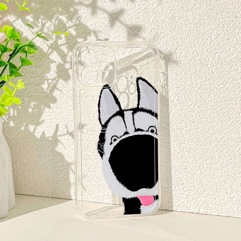 

Funny Husky Soft Silicone Phone Case For IPhone11 12 13 Pro Max Mini X XS Max XR 6 6s 7 8 Plus SE2 OPPO VIVO Huawei Xiaomi