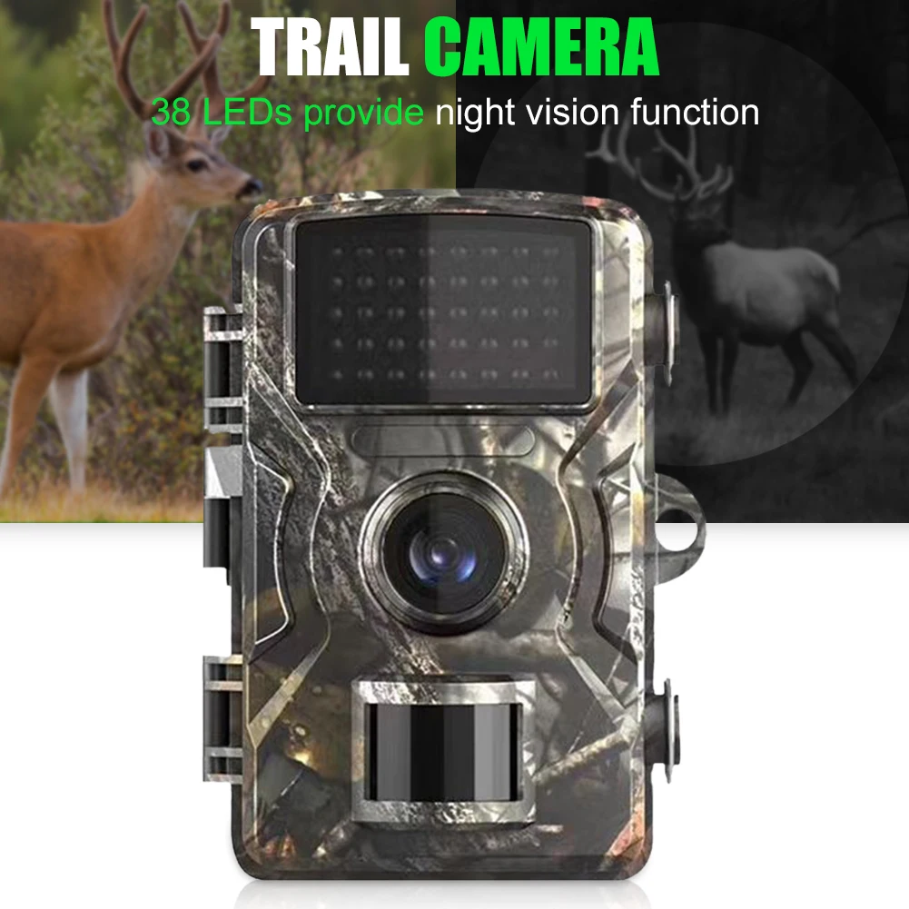 

16MP Trail Camera 1080P Wildlife Scouting Camera with 12M Night Vision Motion Sensor IP66 Waterproof Monitoring Tracking