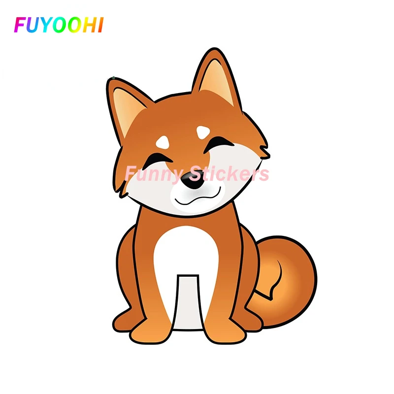 

EARLFAMILY 13cm x 9.8cm for Shiba Inu Waterproof Funny Car Stickers Cartoon Surfboard Decal Refrigerator Trunk Vinyl Car Wrap