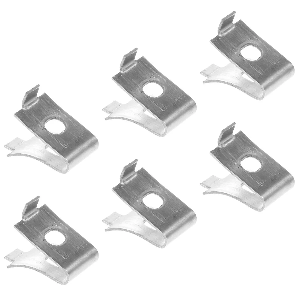 

6 Pcs Shelf Bracket Clip Heavy Duty Shelving Clips Glass Mounting Stainless Steel Pegs Kitchen Cabinet