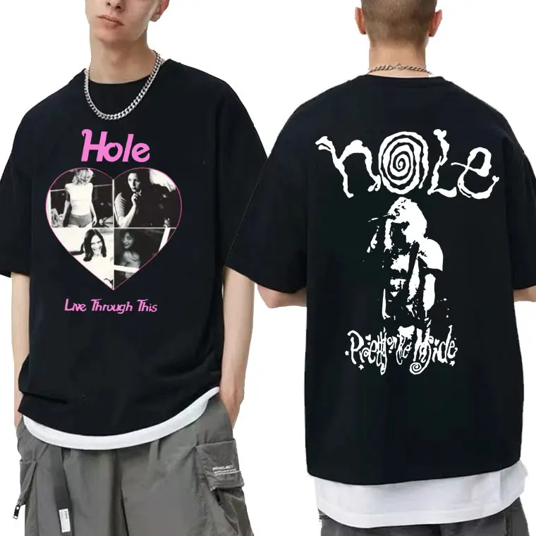 

Hole Love Spell Lyrics Tshirt Men Women Fashion Hip Hop Oversized T Shirt Courtney Love Beautiful Monsters 90s Rock Band T-shirt