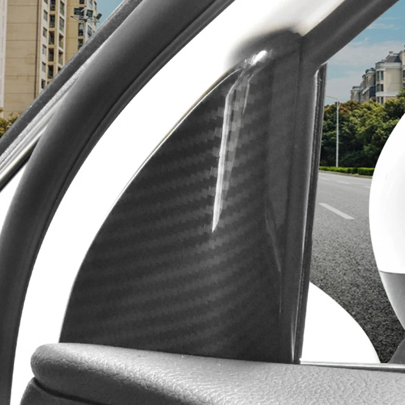 

ABS Carbon Fiber Car Interior A-pillar Triangular Cover Trim Protective Frame For Mercedes Benz A Class W177 V177 2019-2022