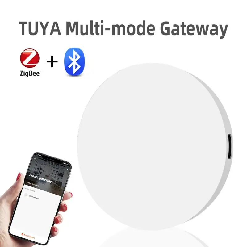 

Tuya Smart Gateway Hub Multi-mode ZigBee Smart Home Bridge Smart Life APP Remote Control Works With Alexa Google Home