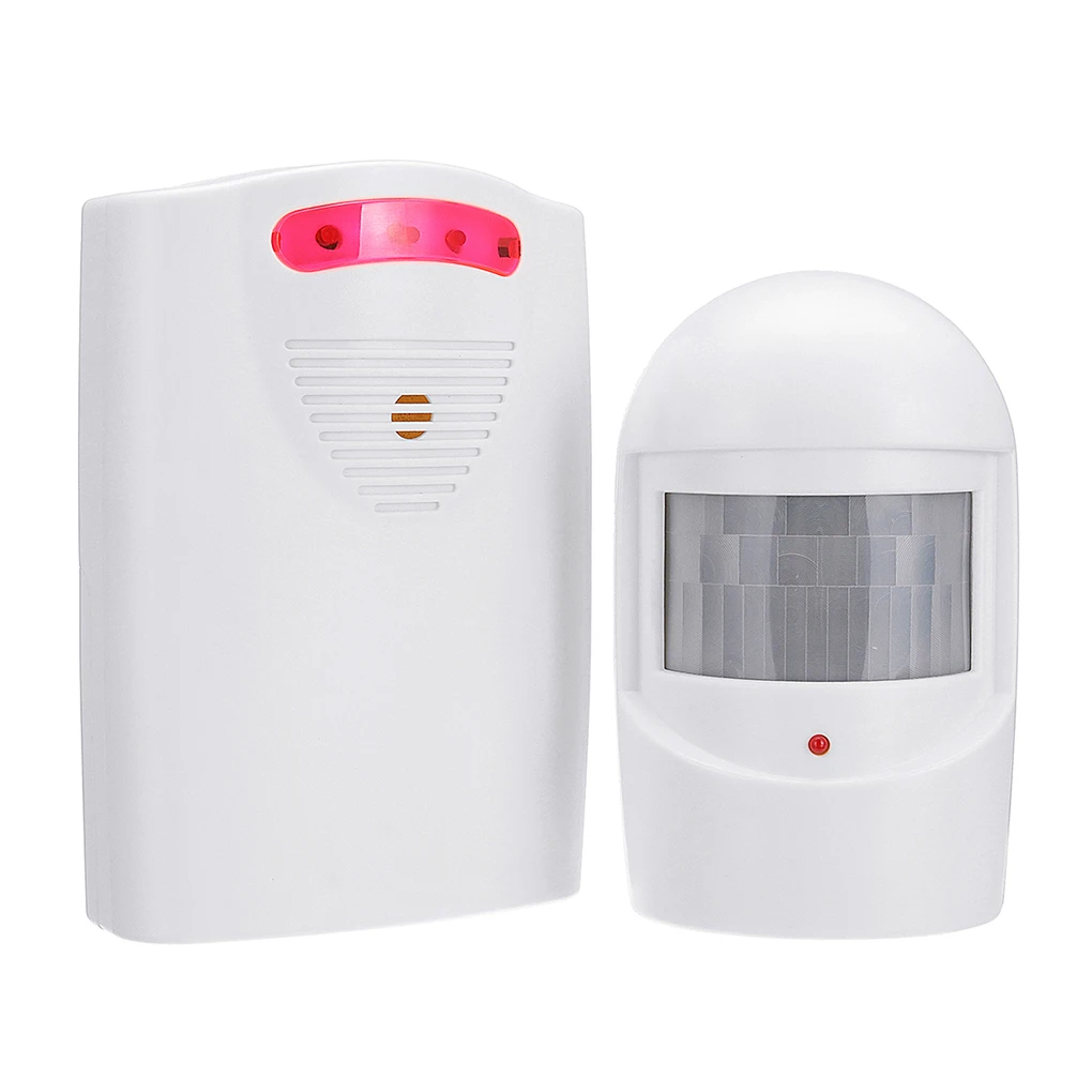 

2PCS Set Wireless Driveway Alarm Alert System Home Security Garage Shed Mailbox Fence Post PIR Motion Sensor