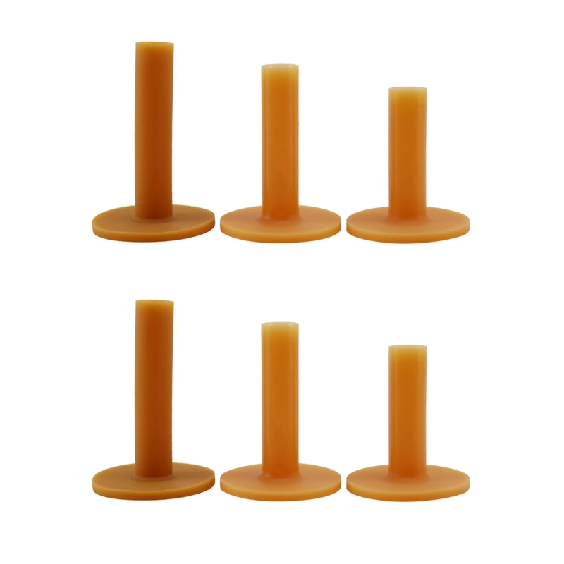 

6 Piece Golf Tees Coffee Durable Tee Driving Range 60/ 70/ 80 mm