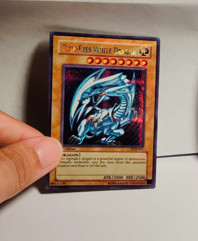 Коллекционная игрушечная карточка Yu-Gi-Oh 20th SER  PSER с голубыми глазами, белый драконтемная волшебная девушка, японскийанглийский (не оригинал) (art.: 3920bee397e8b) - 3920bee397e8b
