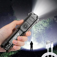 portable flashlight strong light high power rechargeable zoom highlight tactical flashlight outdoor lighting led flashlight