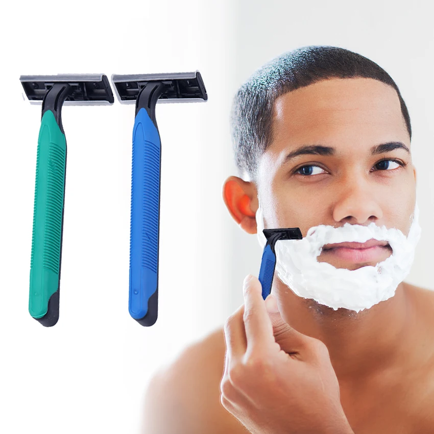 With Rubber Handle Shaver Disposable Stainless Steel Shaver In Hotels