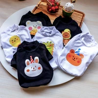 black and white clothing for cats line drawing animal designer york dog clothes fall winter warm puppy thick sweatshirt jacket