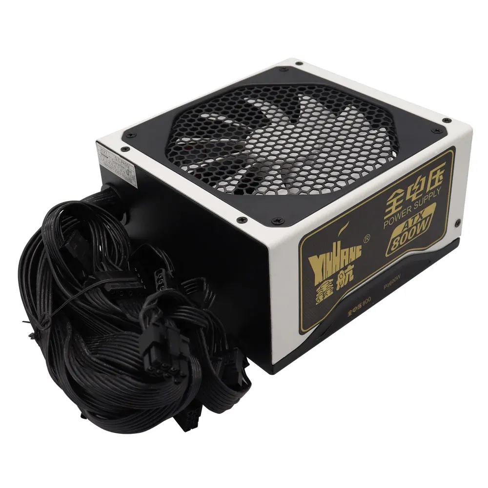 

12V 800W Computer Power Supply 90-264V 12cm Noise Reduction Fan Original Game Power Supply Good Heat Dissipation Long-lasting