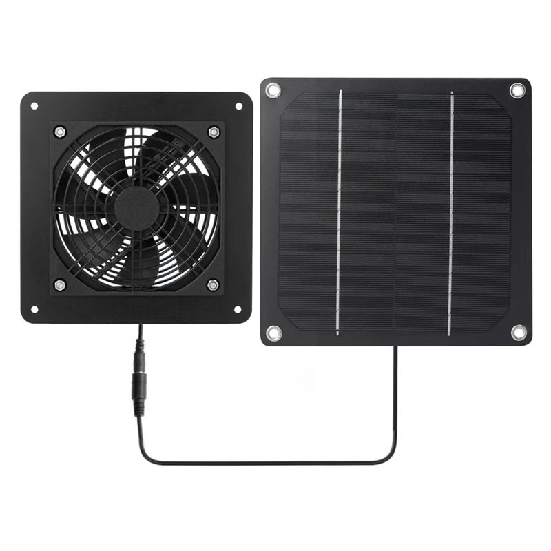 

1Set Air Ventilation Fan 5W Mini Solar Panel Exhaust Fan Weatherproof For Chicken Coop Pet Houses RV