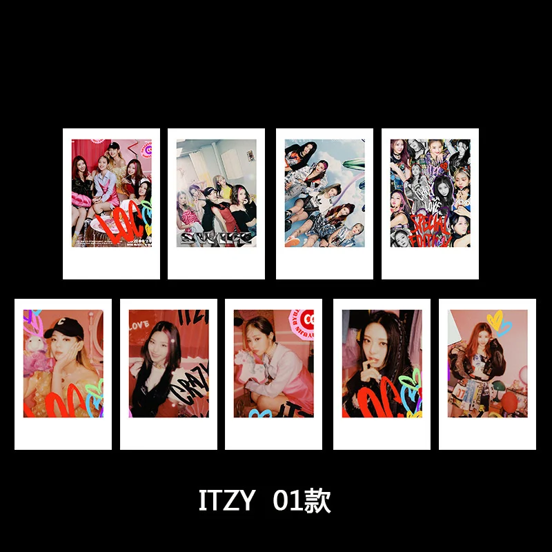 

9pcs/set Kpop ITZY Photocard CRAZY IN LOVE Photo Album Cards for Fans Collection