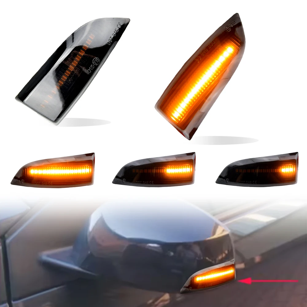 

2 Шт. Динамических Указателей Поворота Для Renault Megane MK3 Laguna III X91 Scenic Fluence - Последовательные Указатели Пово...