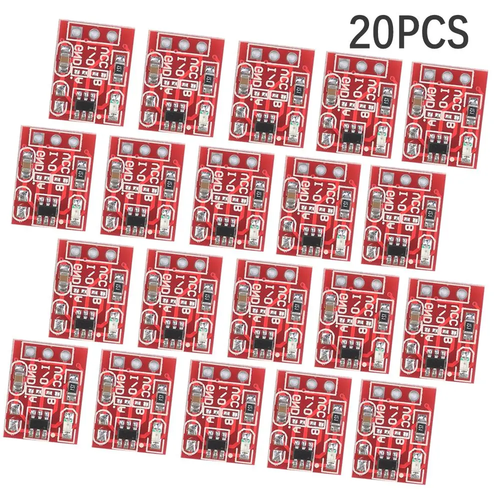 

20PCS Safe 2.5-5.5V Single Channel Self Locking Touch Switch Sensor Capacitive Switch TTP223 Touch Button Module