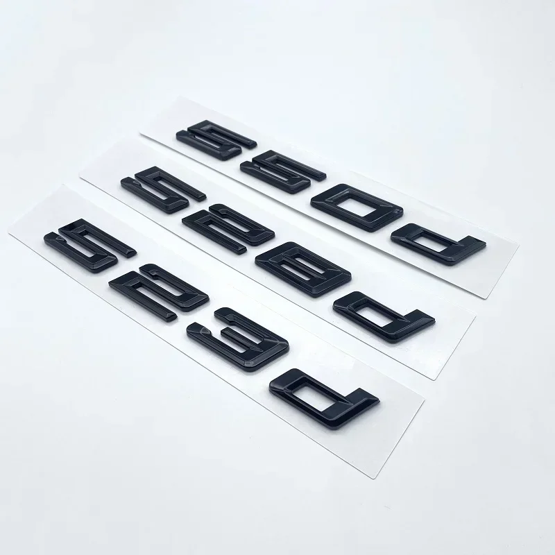 Новые буквы с цифрами шрифтов 520d 523d 525d 530d 535d 540d искусственные для BMW 5 серия E39 E60 E61