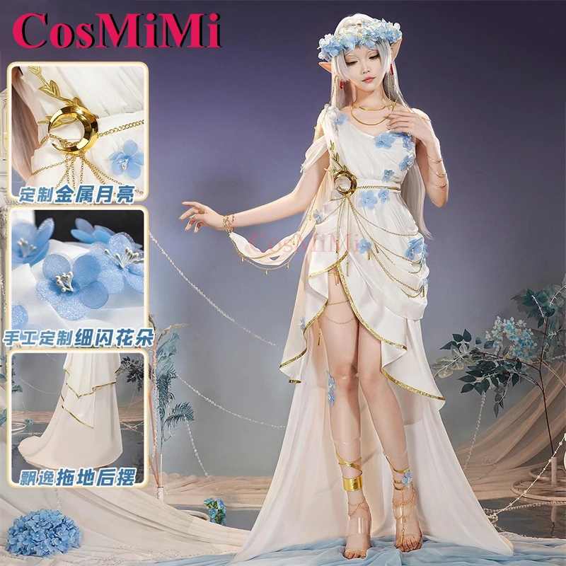 CosMiMi Frieren: Beyond Journey's End Frieren Косплей Костюм Oracle Maiden Великолепное элегантное