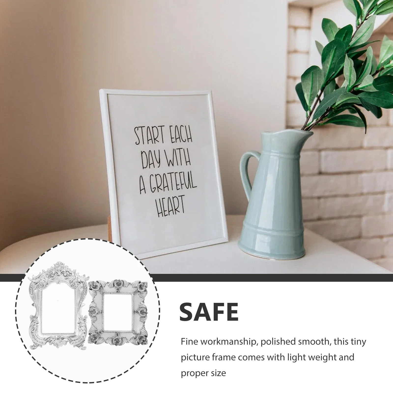 2 шт. мини-рамка для фото в стиле барокко реквизит полки дисплея фотографий