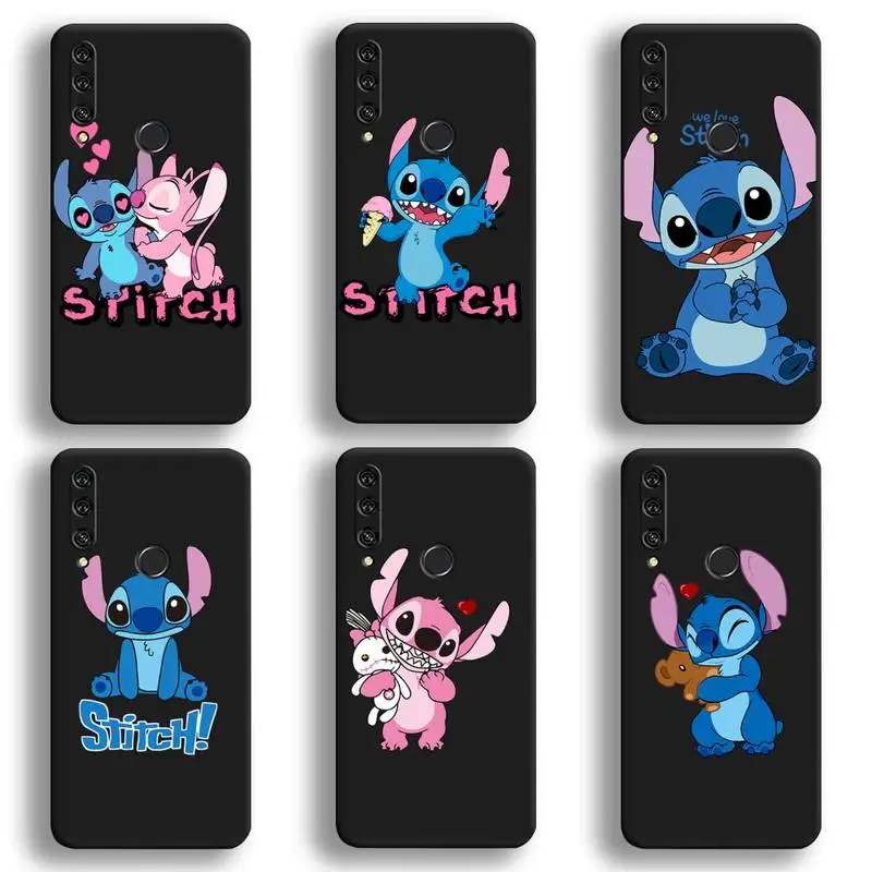 

Cute Disney Lovely Cartoon Stitch Phone Case For Huawei Y6P Y8S Y8P Y5II Y5 Y6 2019 P Smart Prime Pro