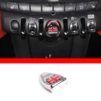 for bmw mini cooper f55 f56 f57 aluminum alloy car engine start one key start button sticker interior accessories