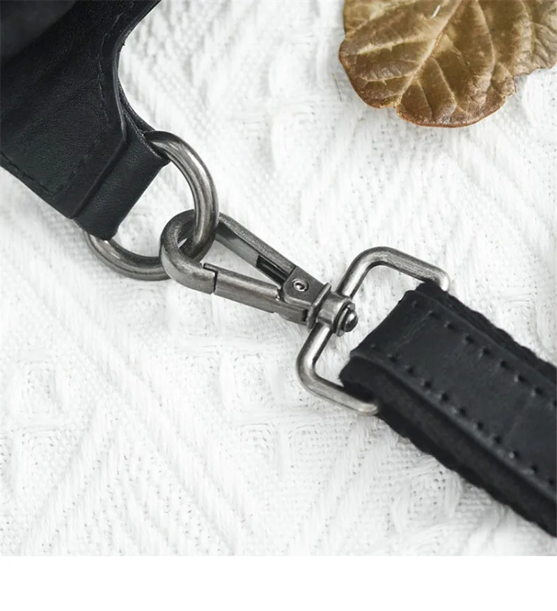 Simple casual designer first layer cowhide men's black shoulder bag daily outdoor sports genuine leather phone crossbody bags