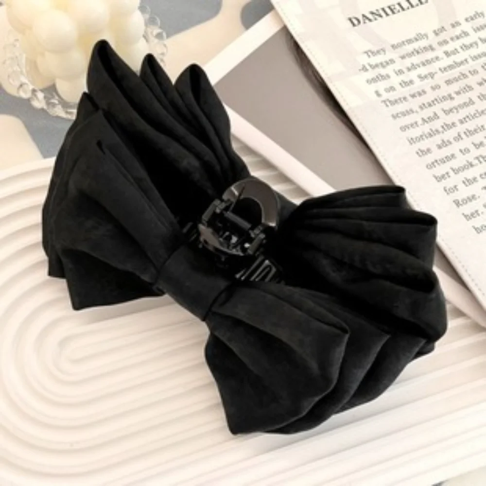 

Satin Butterfly Hairpin Women Bowknot Hair Claws Clips Large Bows Ponytail Barrettes Korean Fashion Hair Accessories Headdress
