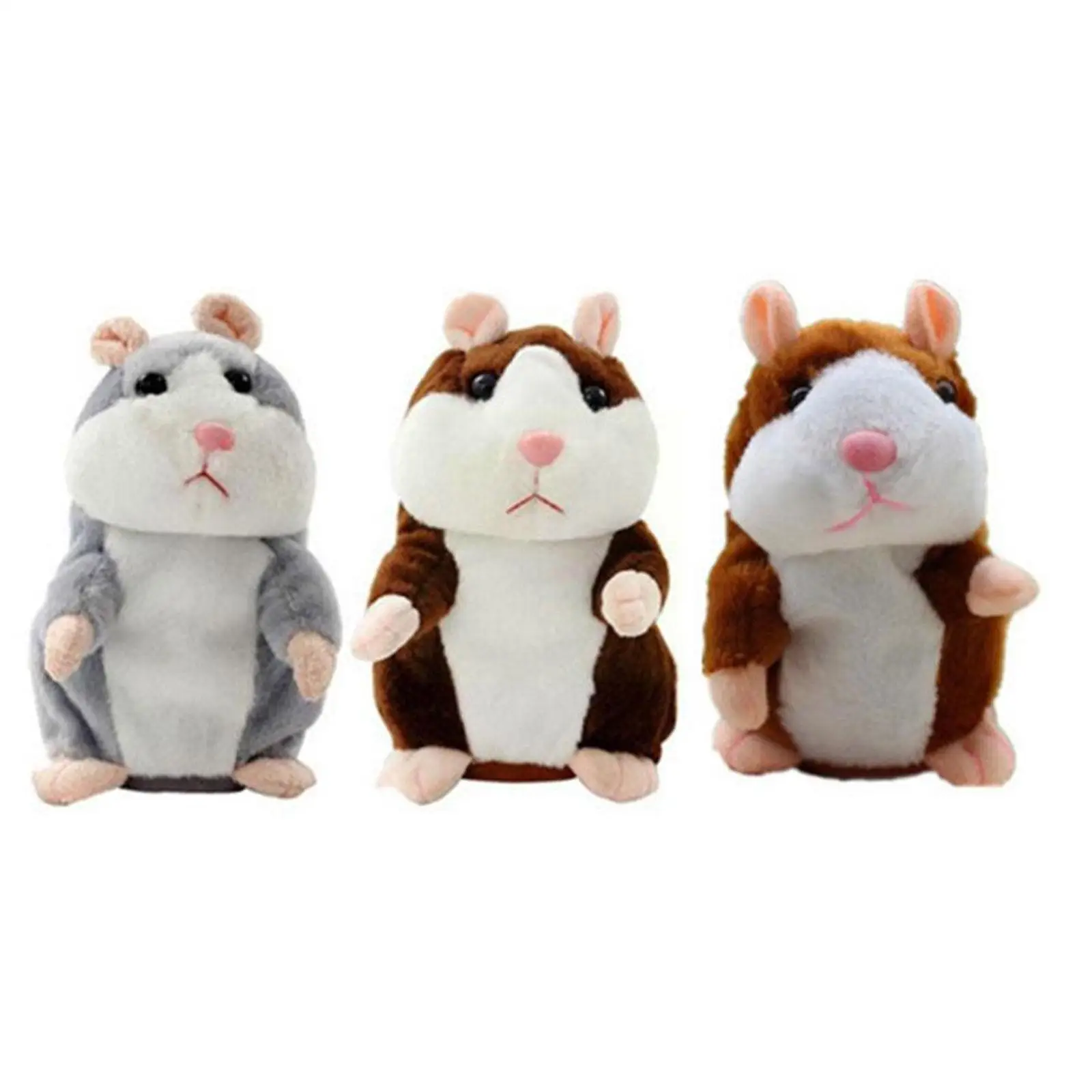 

Cute Talking Hamster Electric Speak Talk Sound Record Children Birthday Toys Gifts Repeat Plush Kids Animal Hamster Stuffed T5z3