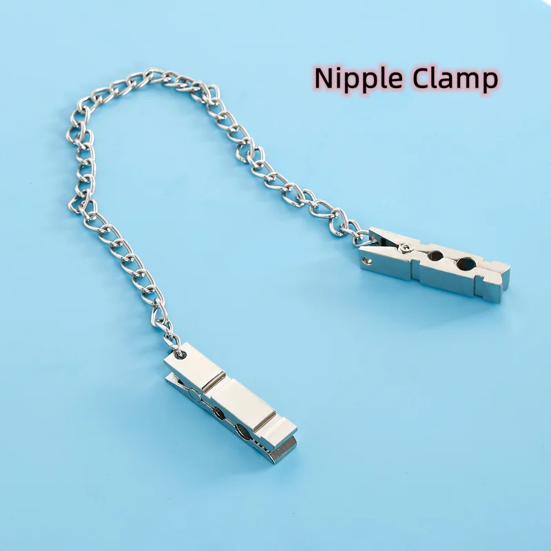 

Women Nipple Clamp Sex Toys with Metal Chain for Men Gay Bdsm Bondage Nipple Clip Flirt Exotic Fetish Accessories Wedding Gift