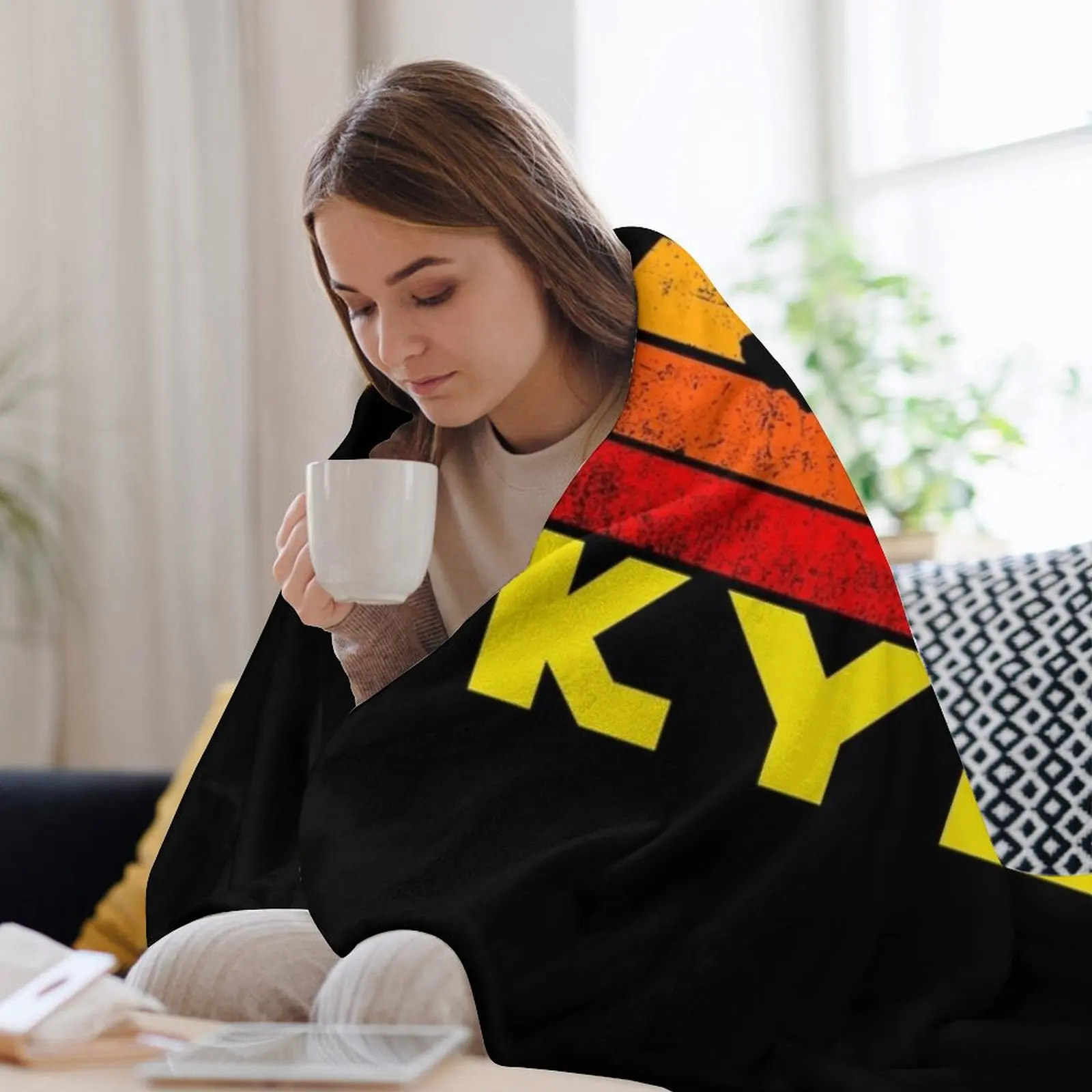 Новое желтое одеяло KYLO retro Vol.1 для дивана декоративные одеяла диванов самые