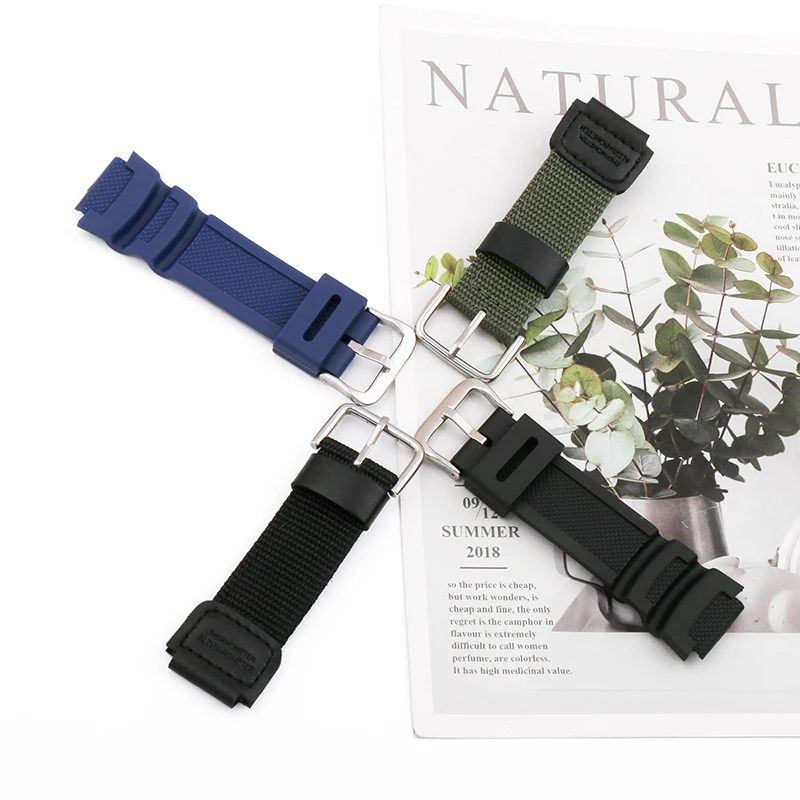 Watch accessories Suitable for Casio SGW 300 400 500 rubber watch strap AE-1200 AE1300 Silicone replacement strap