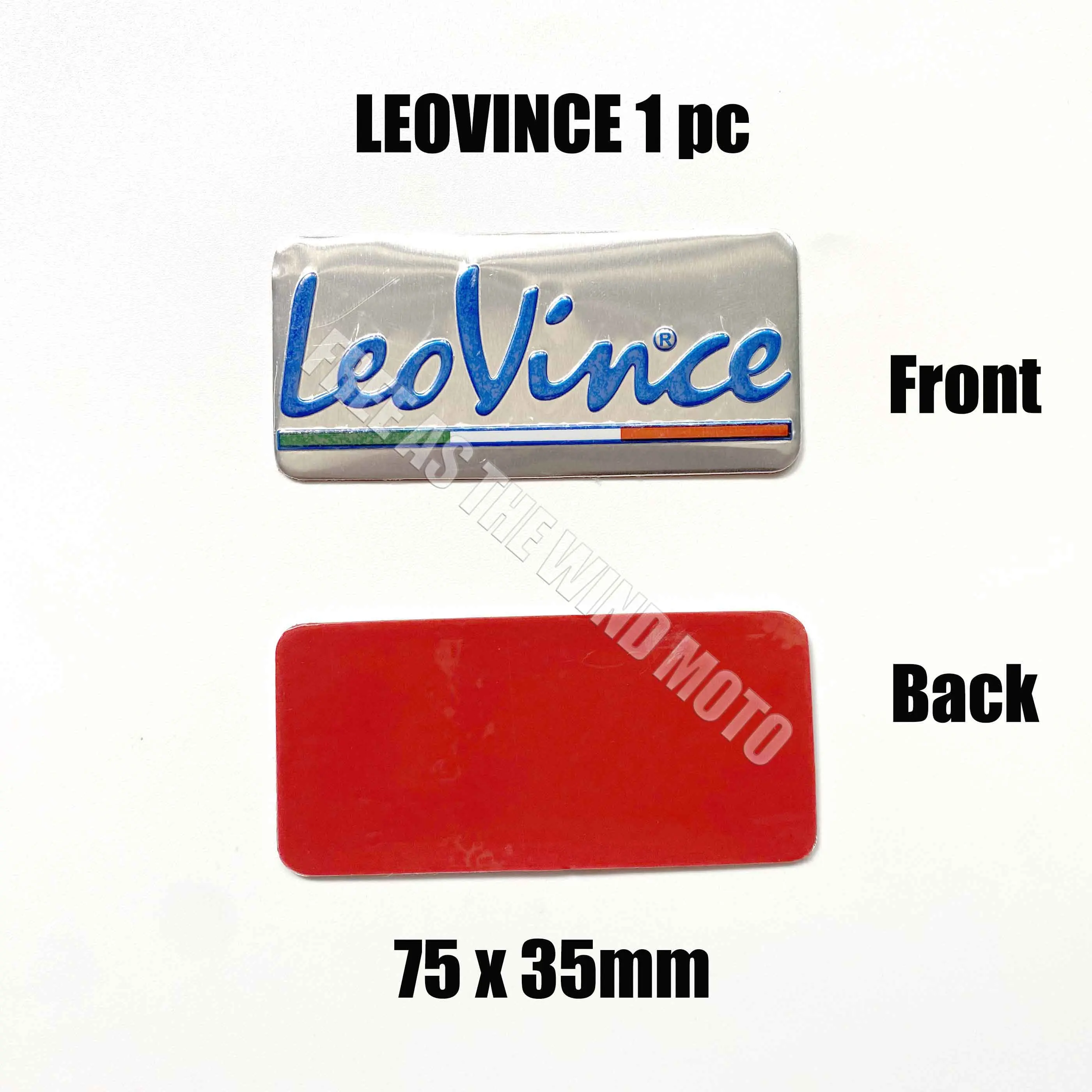 

3D алюминиевый сплав Leovince мотоцикл выхлопная труба логотип наклейка высокая термостойкость водостойкая наклейка на выхлопную трубу мотоцикла