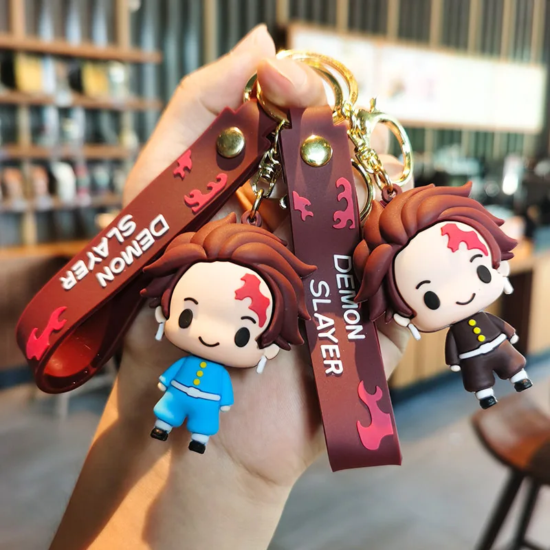 Брелок для ключей брелок в автомобиль виде фигурки киметасу камадо танджиру