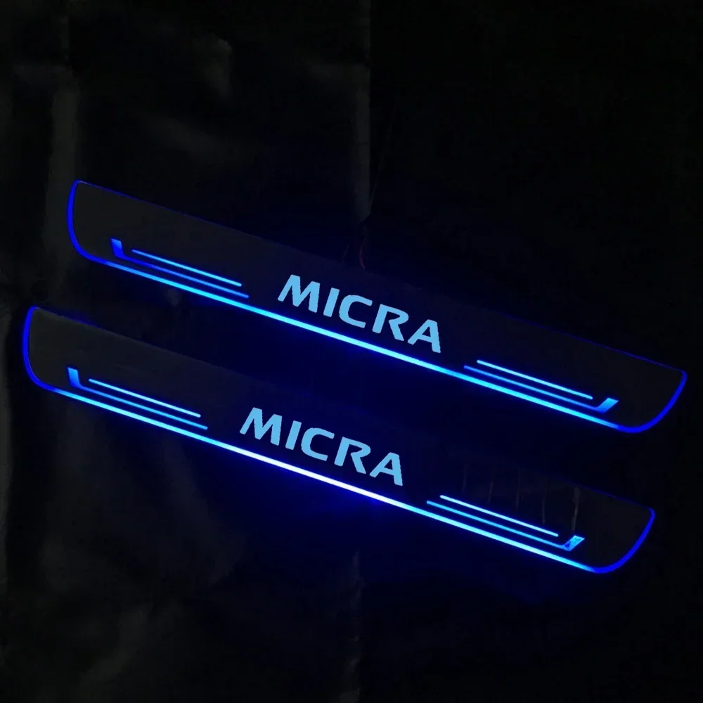 USB Power LED Авто Добро пожаловать педаль стример лампа для Nissan Micra беспроводной