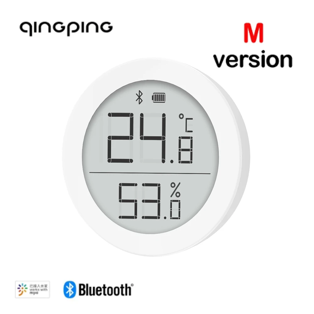 Фото Термометр-Гигрометр Qingping, Bluetooth 5,0, 1/2 шт. №1