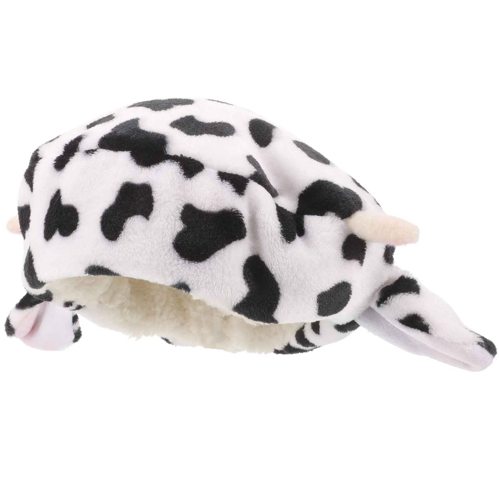 

Fashionable Beret Hat Cow Printing Comfortable Plush Adorable Ear Lovely Hats