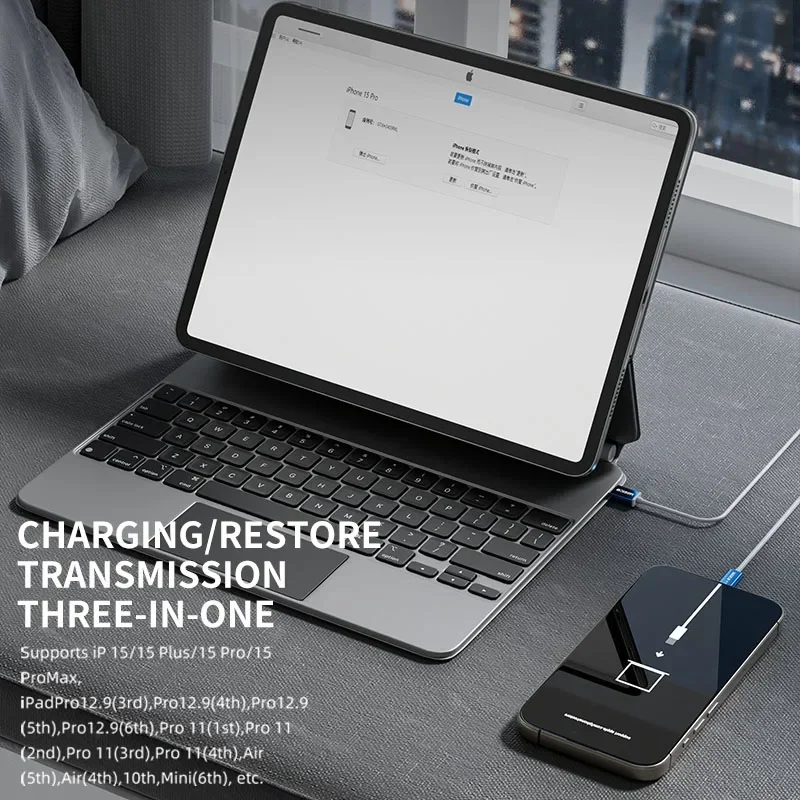 Кабель автоматического восстановления OSS P15 для iPhone iPad простое подключение к