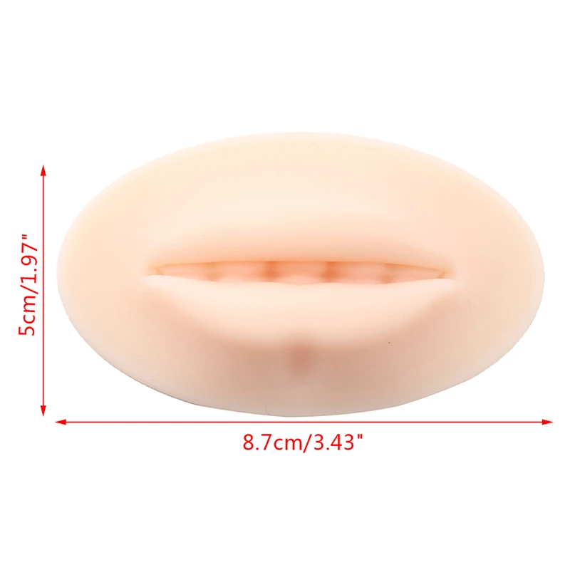 1pcs Left And Right Reusable 5D Silicone Eyebrow Tattoo Practice Skin Eye Makeup Training Skin Tattoo Permanent Makeup Lips Mold images - 6