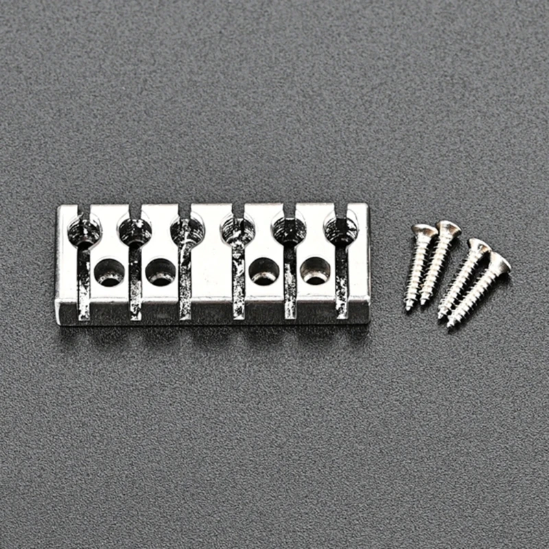 

Guitar Locking Nut 42mm 6-String Locking Nut Replacements Come with Screws Kit For Tremolo Bridge Electric Guitar Parts