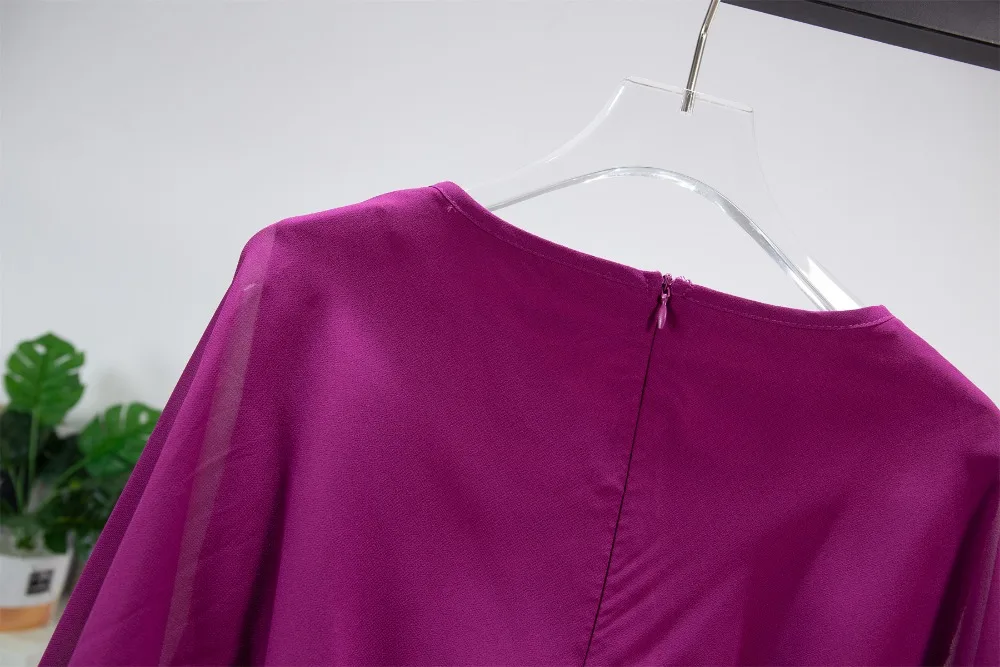 Женское Элегантное Лоскутное Длинное Платье Мусульманский Скромный Наряд