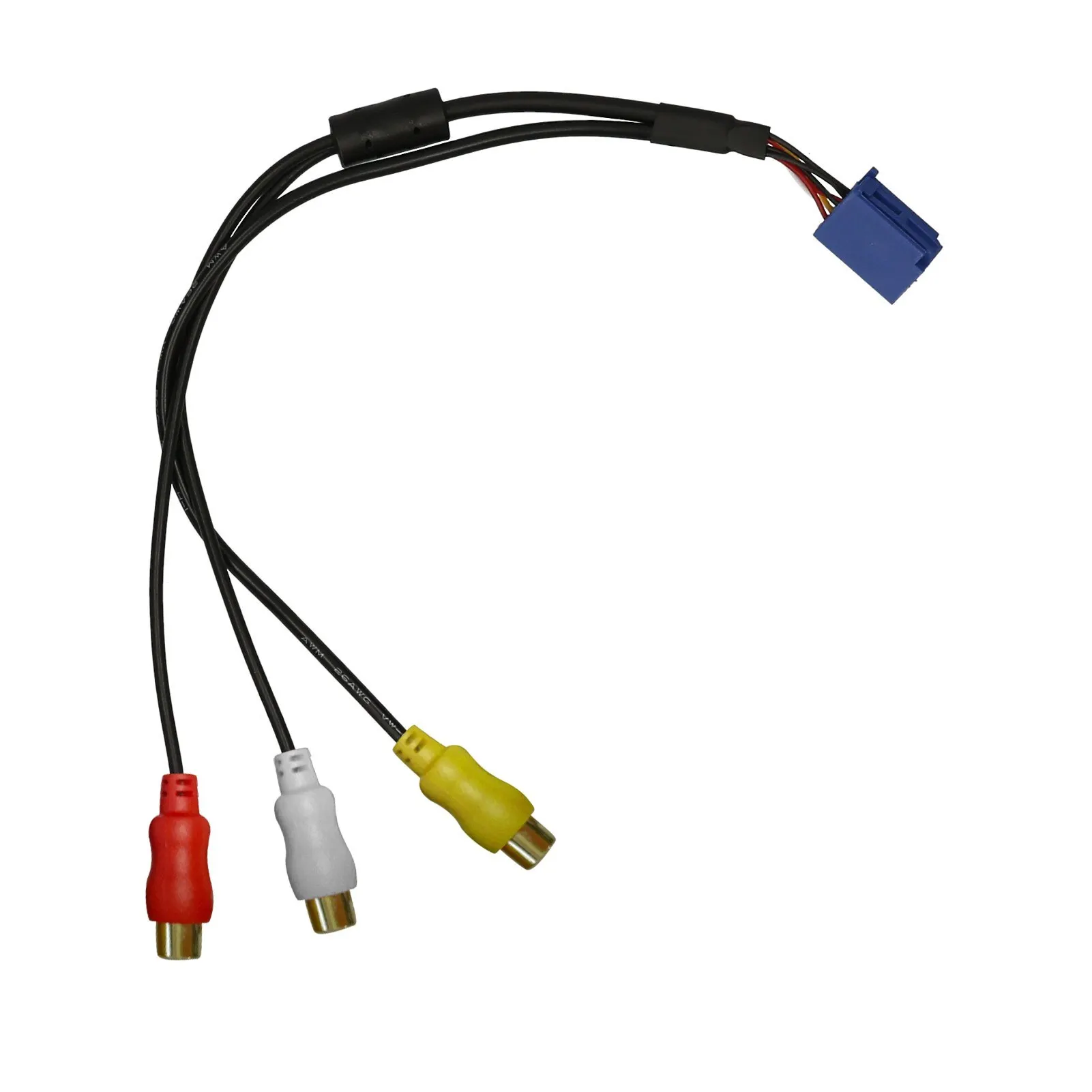 Car RCA Adapter VTR Cable 6 Pin Blue A/V Port Replacement for Toyota | Furniture Accessories