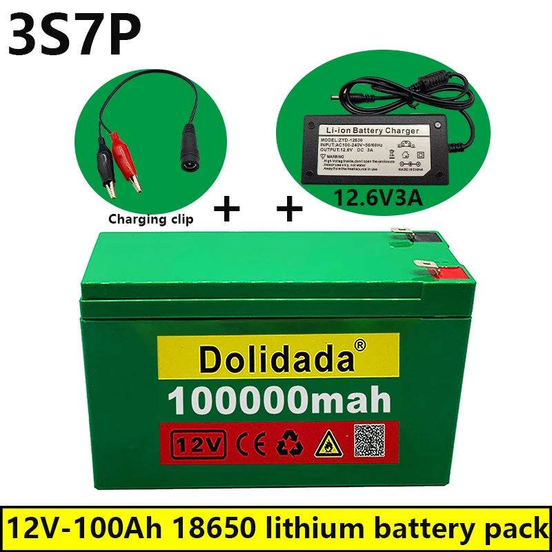

The new 12V 3s7p lithium-ion battery 100Ah is suitable for outdoor lighting of agricultural sprayer sound backup battery.